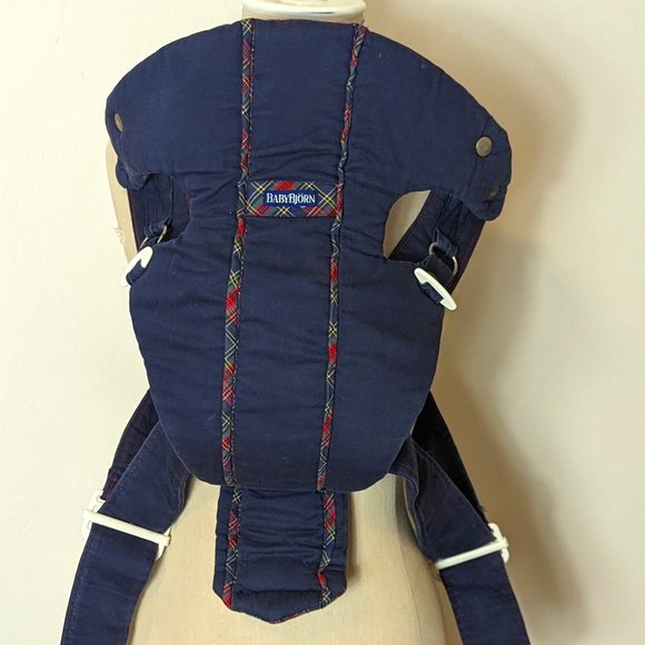 BabyBjorn Other Baby Bjorn Tartan Plaid Blue Red Carrier Denim Blue